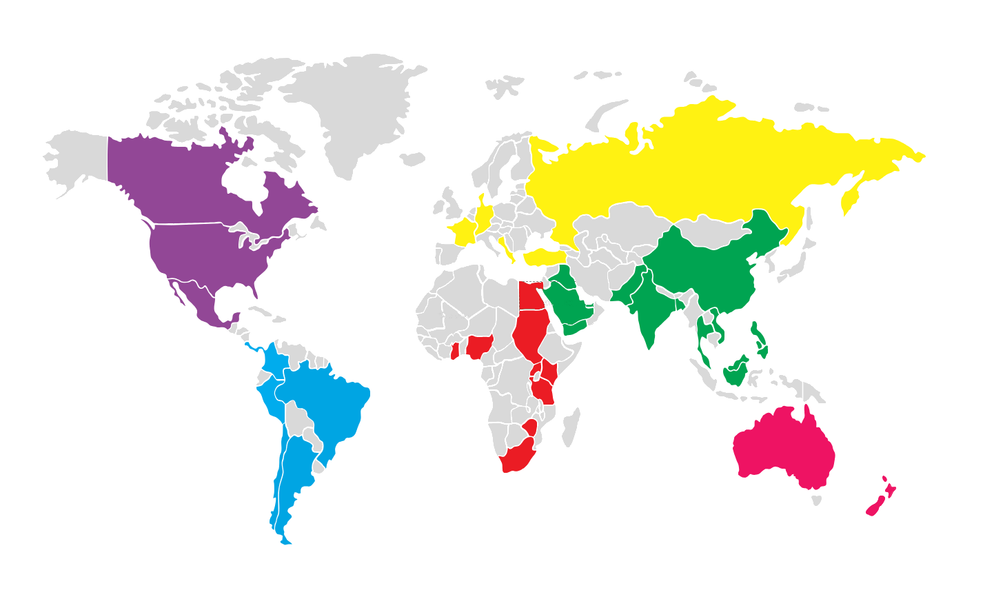 World map highlighting countries where Indomie is enjoyed, with Ghana marked